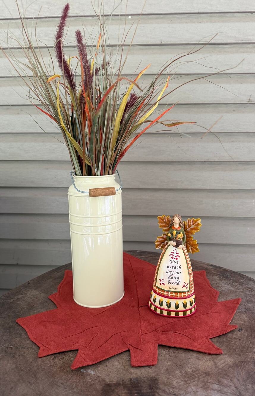 Retired IKEA SOCKER Milk Can Faith at Home 2007 Angel 4pc Curated Fall Decor set